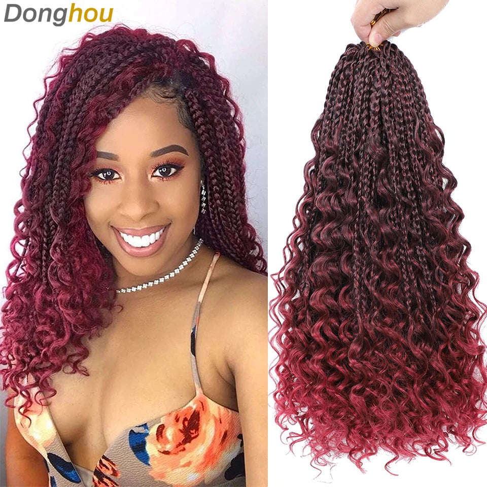 Box Crochet Braids Curly End Bundles - Pre-looped