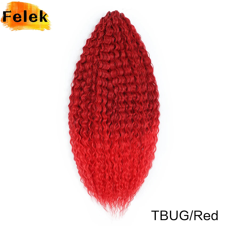 3Pcs Synthetic Ariel Water Wave Twist Curl Braiding Hair