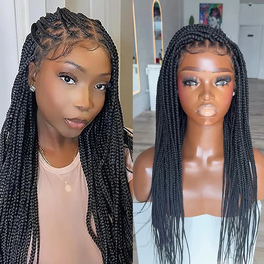 Box Braid Synthetic Lace Front Wig
