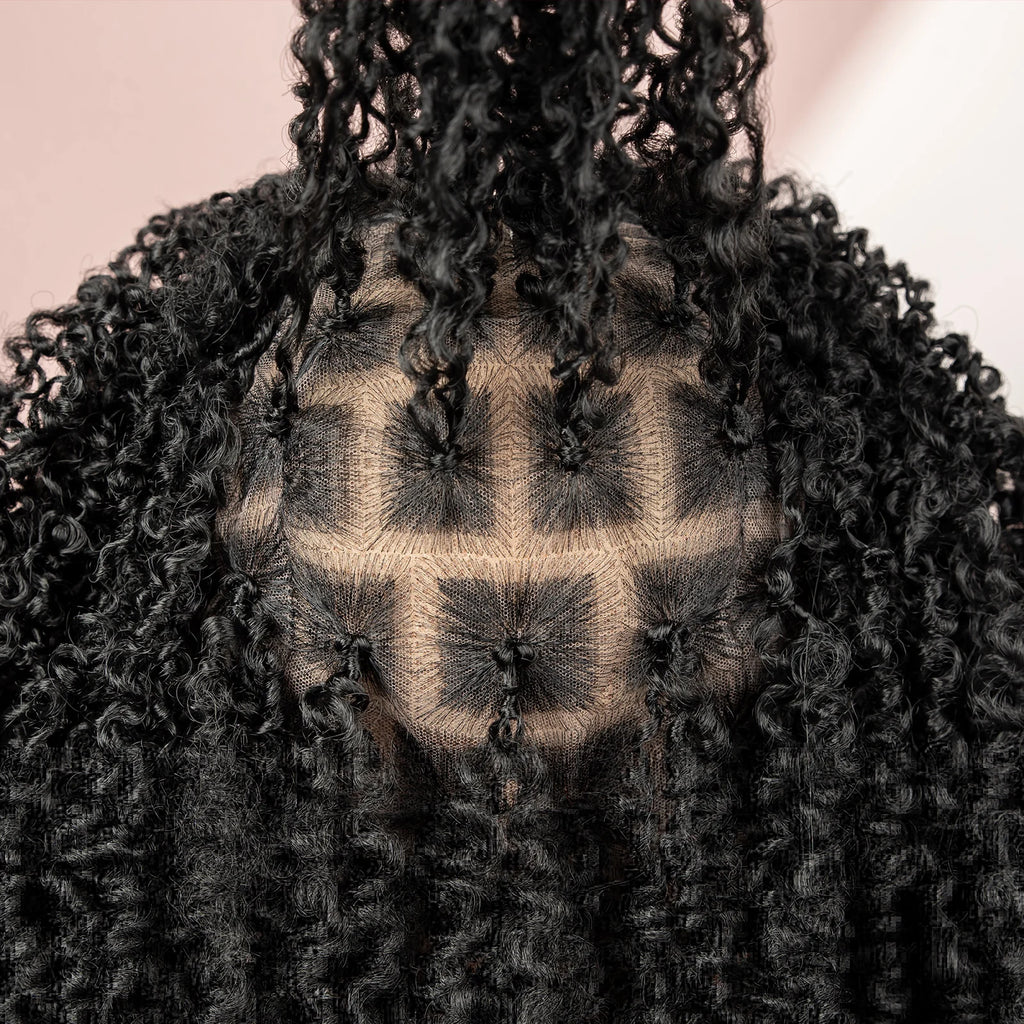 Passion Braided Synthetic Wig Synthetic - Yanki Twist Full Lace Knotless Box Braids with Baby Hair