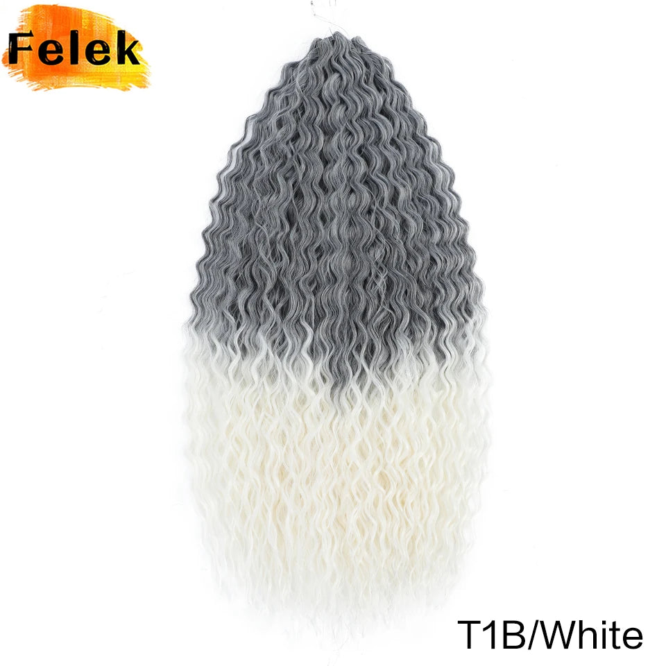 3Pcs Synthetic Ariel Water Wave Twist Curl Braiding Hair