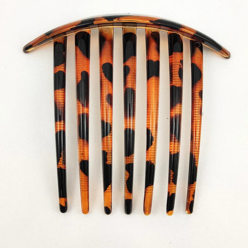 Long Tooth Plastic Leopard Hair Comb