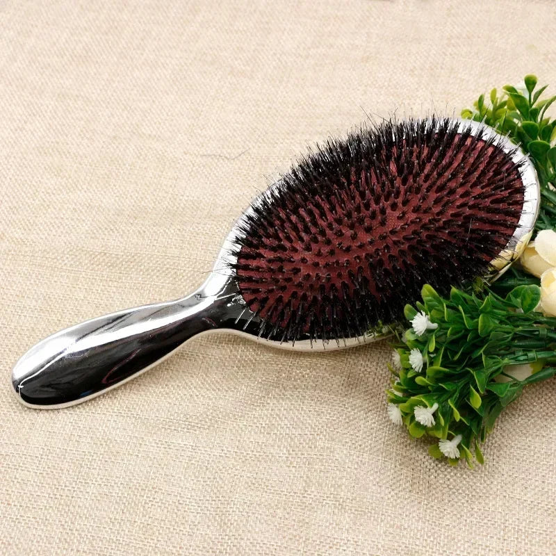 Boar Bristle Comb Massage Hair Brush