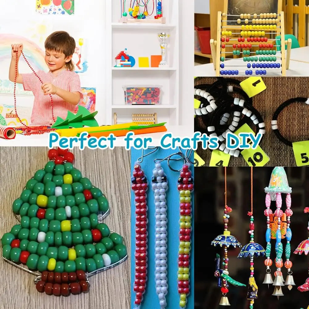 Plastic Beads - 500 Pcs