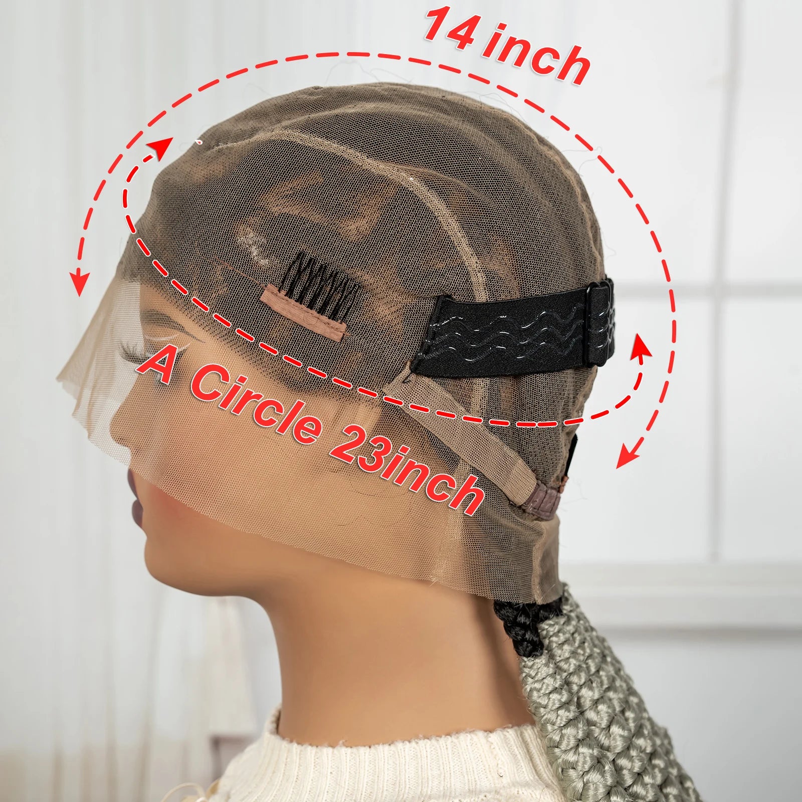 Cornrow Braided Synthetic Lace Front Wig