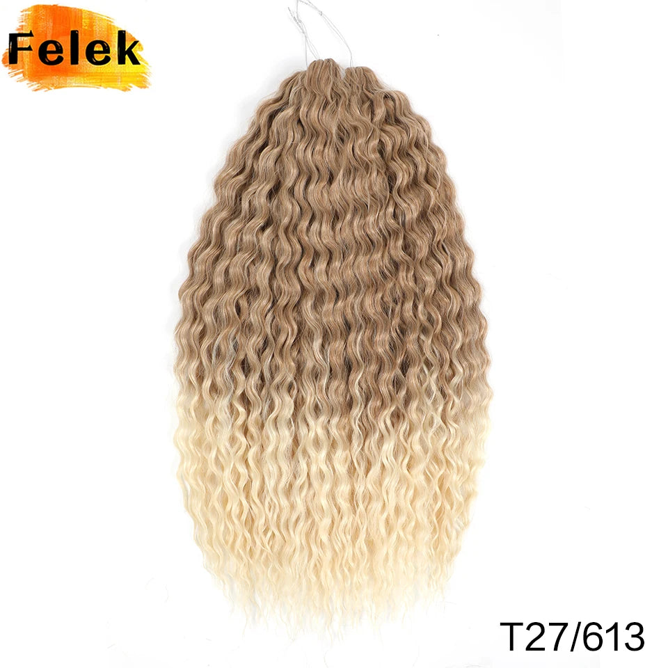 3Pcs Synthetic Ariel Water Wave Twist Curl Braiding Hair