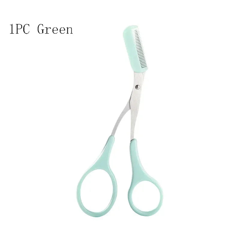 4pc Stainless Steel Eyebrow Shaping Scissors with Comb