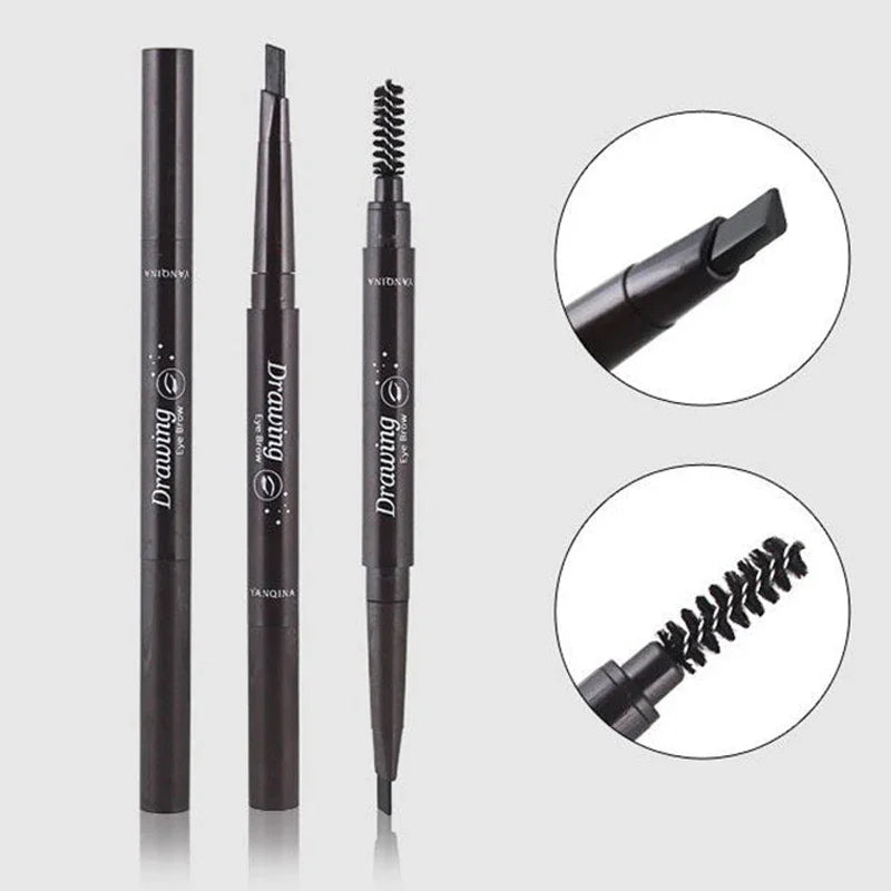 2 in 1 Professional Eyebrow Pencil With Tattoo Brush