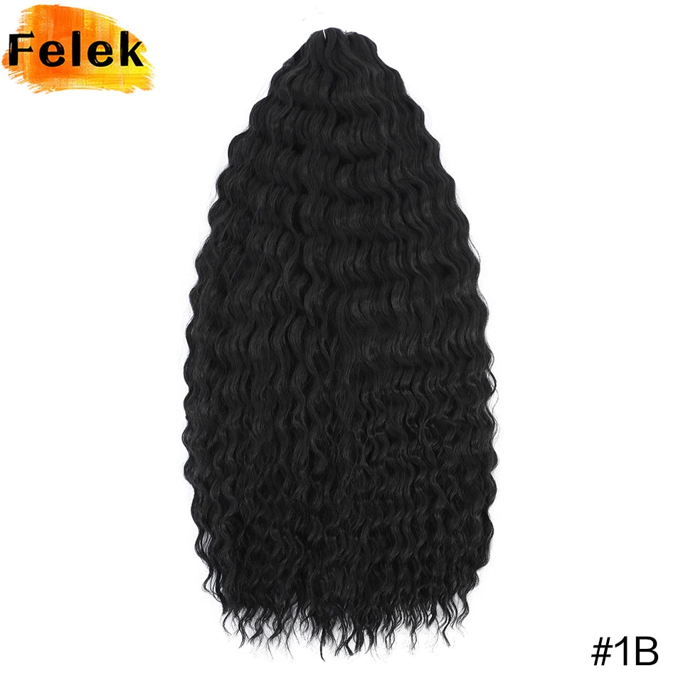 3Pcs Synthetic Ariel Water Wave Twist Curl Braiding Hair